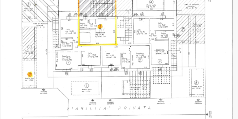 Planimetria Lotto 17 int.3 modificato giardino 14.06.25