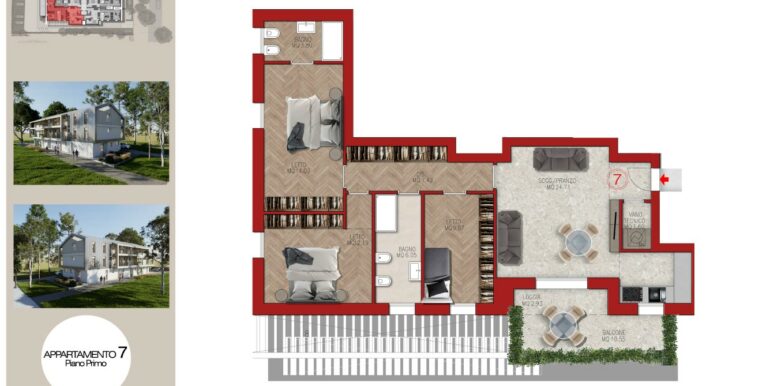 Foto 11 Appartamento N.7 Piano Primo