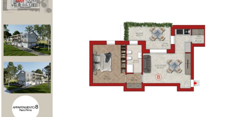 Foto 12 Appartamento N.8 Piano Primo