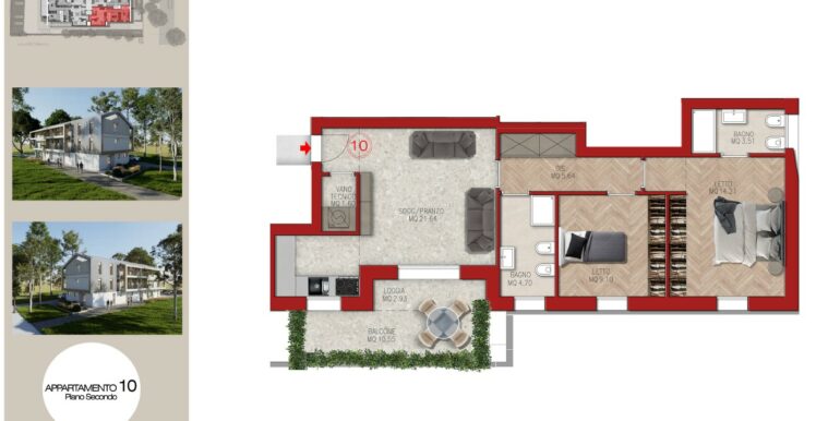 Foto 14 Appartamento N.10 Secondo Piano