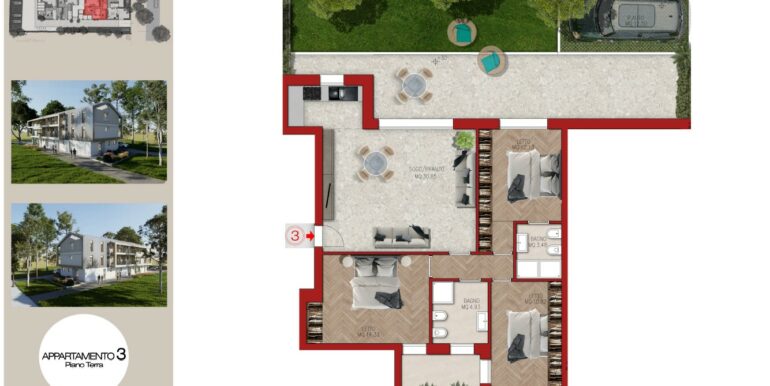 Foto 6 Appartamento N.3 Piano Terra